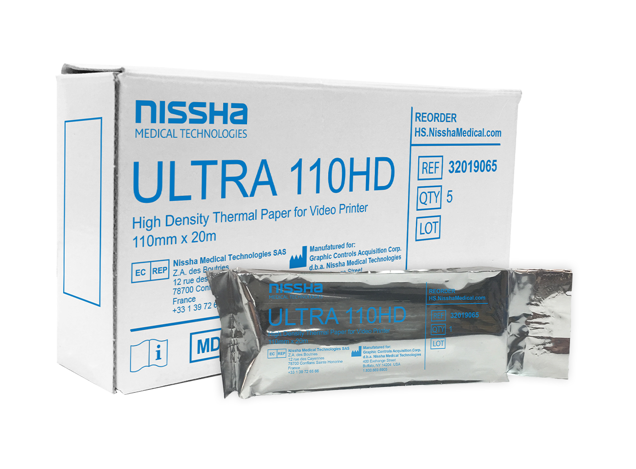 NMT Ultrasound Film NMT ULTRA 110HD THERMAL VIDEO PAPER