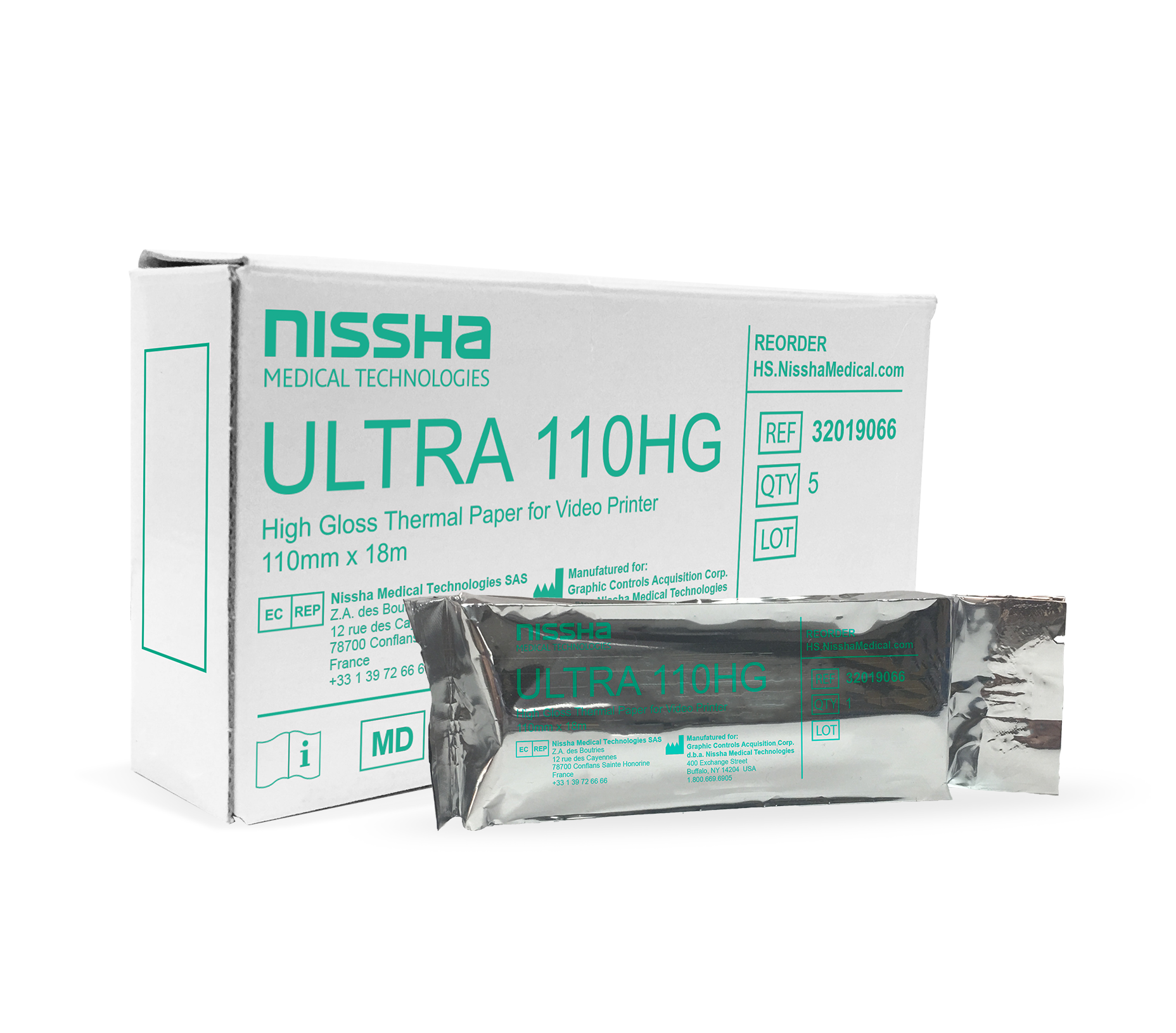 NMT-NISSHA MEDICAL TECHNOLOGIES NMT ULTRA 110HG THERMAL VIDEO PAPER