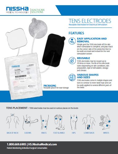 TENS Electrodes for Electrical Nerve Stimulation by Nissha Medical